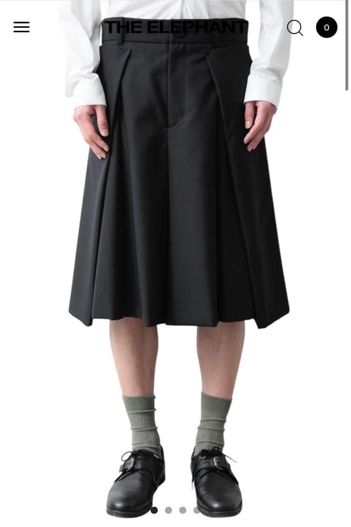 パンツ ORIMI 25SS WRAP SHORT SLACKS