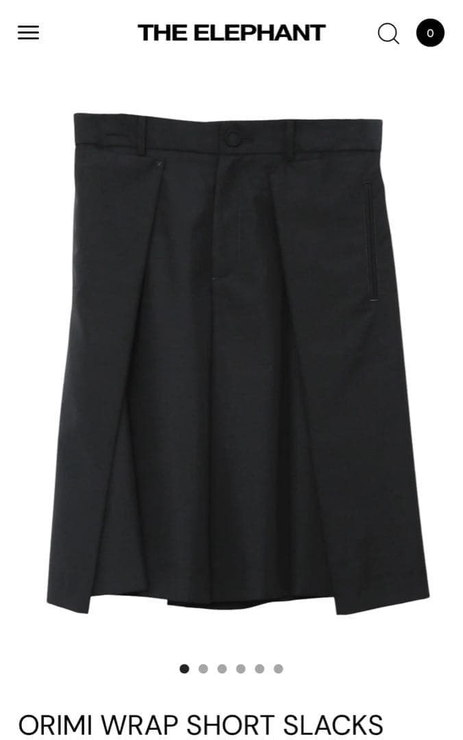 パンツ ORIMI 25SS WRAP SHORT SLACKS