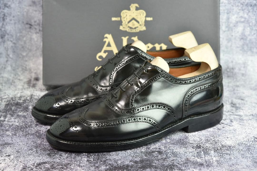 オールデン　コードバン　9741　ウイングチップ　8.5E　黒　トレモントラスト