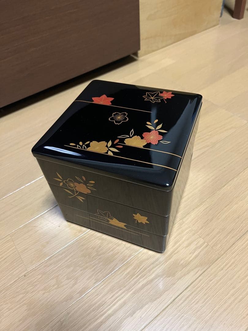 新品未使用【京都 平安 象彦 造】蒔絵 重箱 御重 三段重 漆器 漆芸 共箱