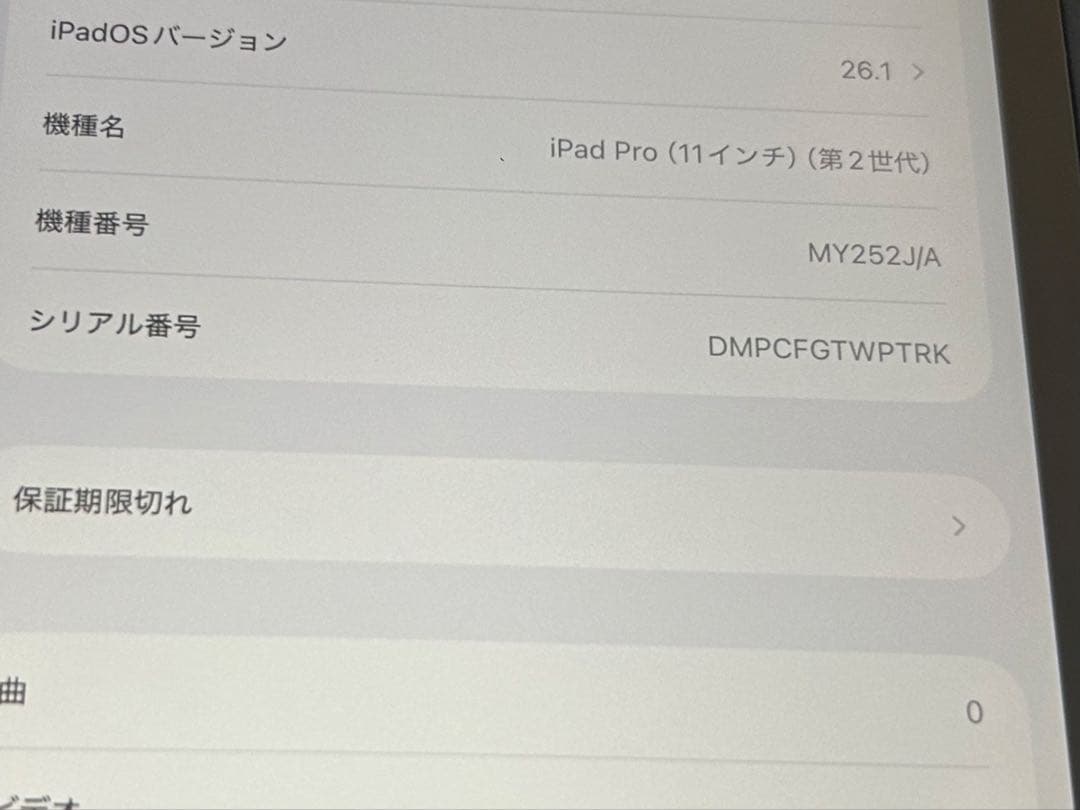 h*h様 【極美品】ipad pro 11 第2世代【これ以上の値下げ不可です！