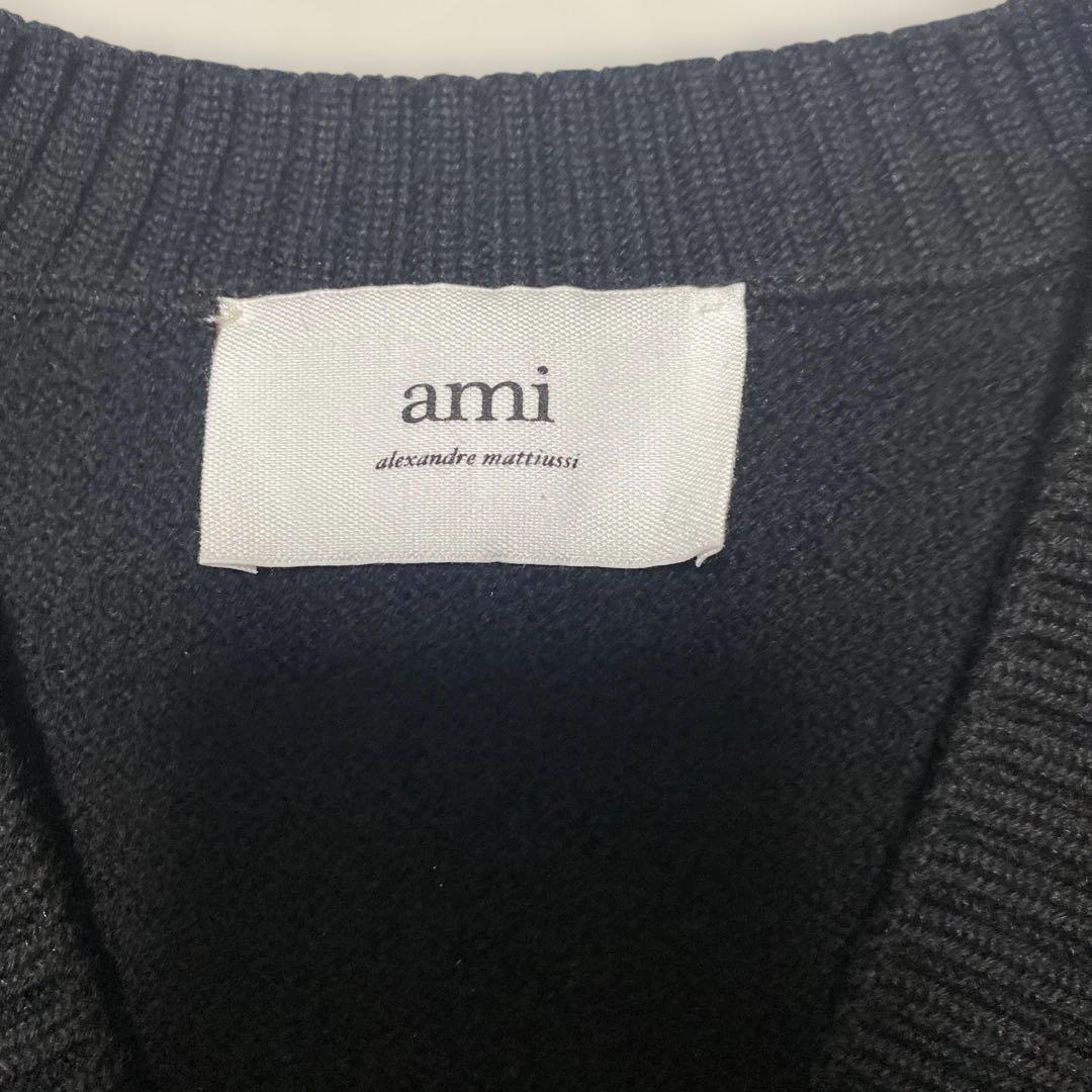極美品✨ami paris ニットベスト ブラック M 正規品