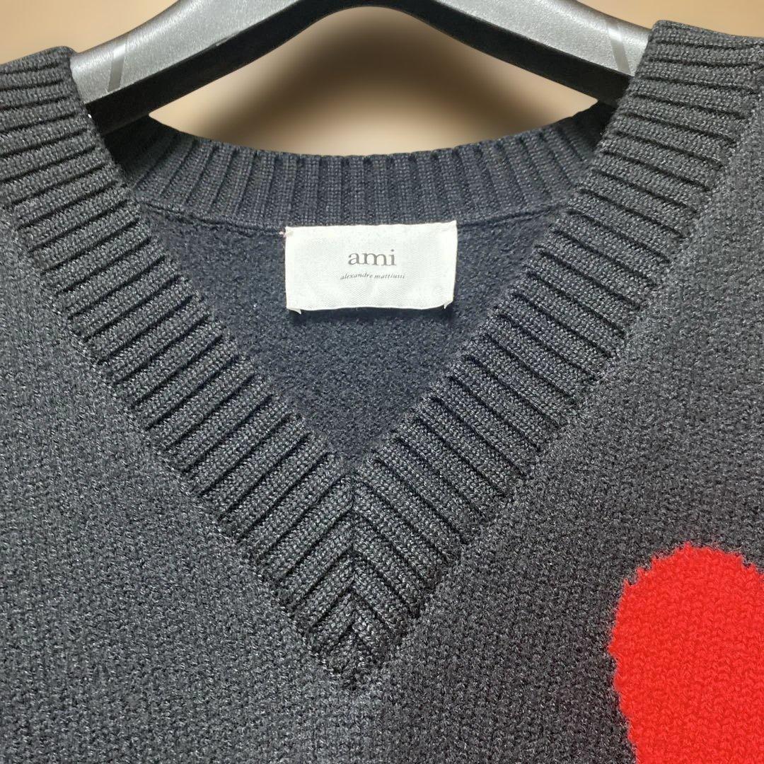 極美品✨ami paris ニットベスト ブラック M 正規品