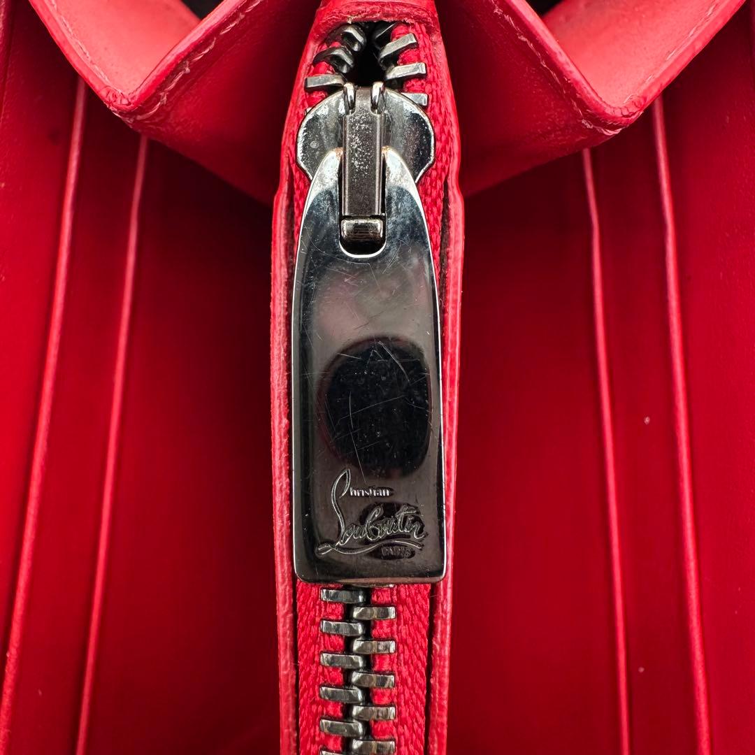 ✨美品✨ルブダン　長財布　ラウンドジップ　スタッズ　パネトーネ　レザー　黒