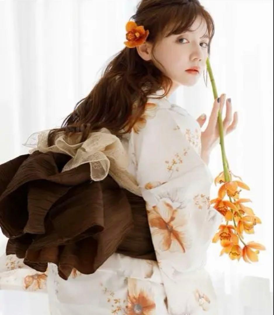 Dita ディータ浴衣5点セット(ゆかた・帯・下駄・着付けマニュアル・腰ひも)