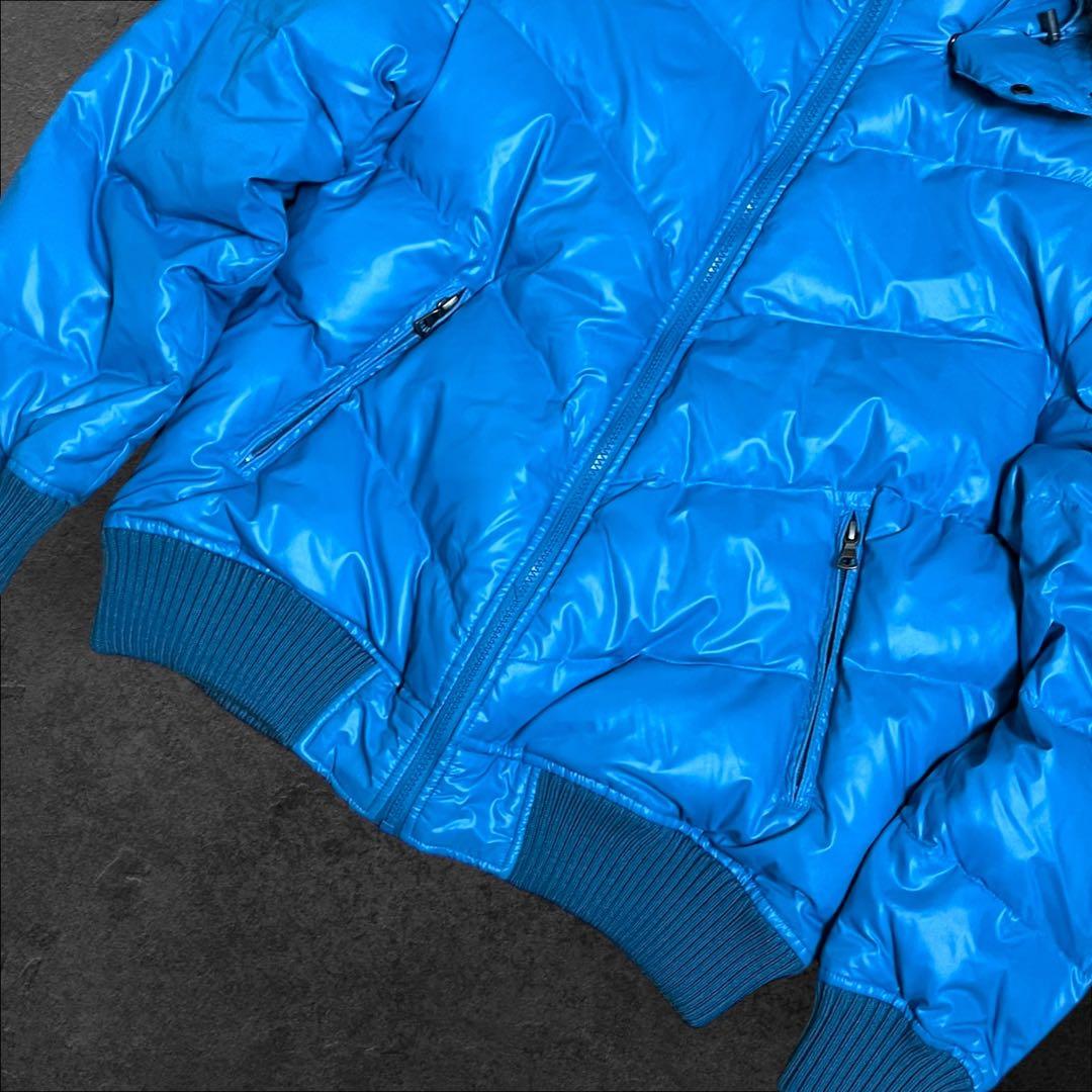 old UNIQLO ダウンジャケット　ファー　光沢　archive グランジ