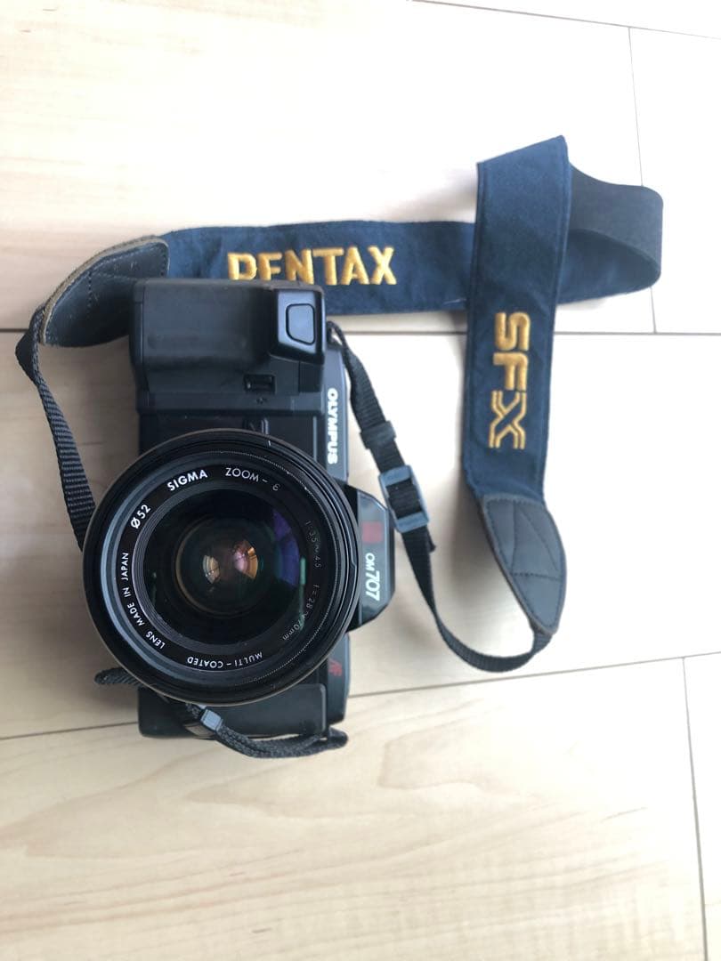 OLYMPUS OM707 望遠レンズ200付き