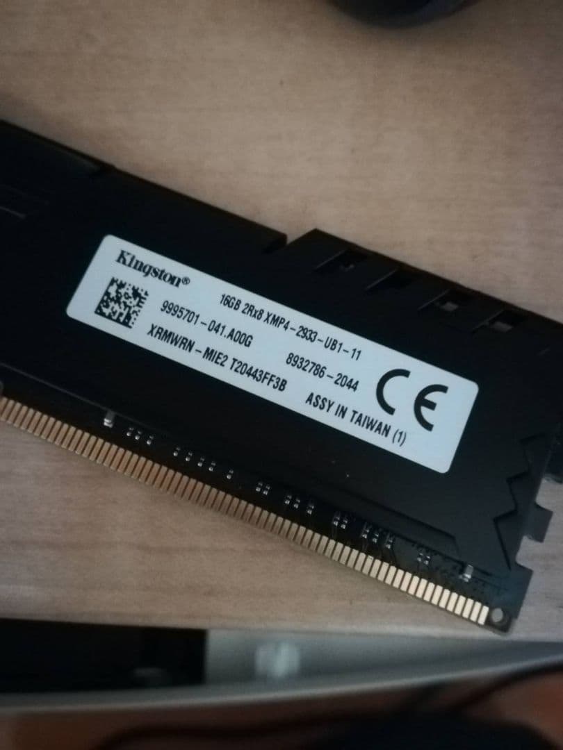 キングストン 16GB メモリ1枚 2933 DDR4 XRNWRN-MIE2