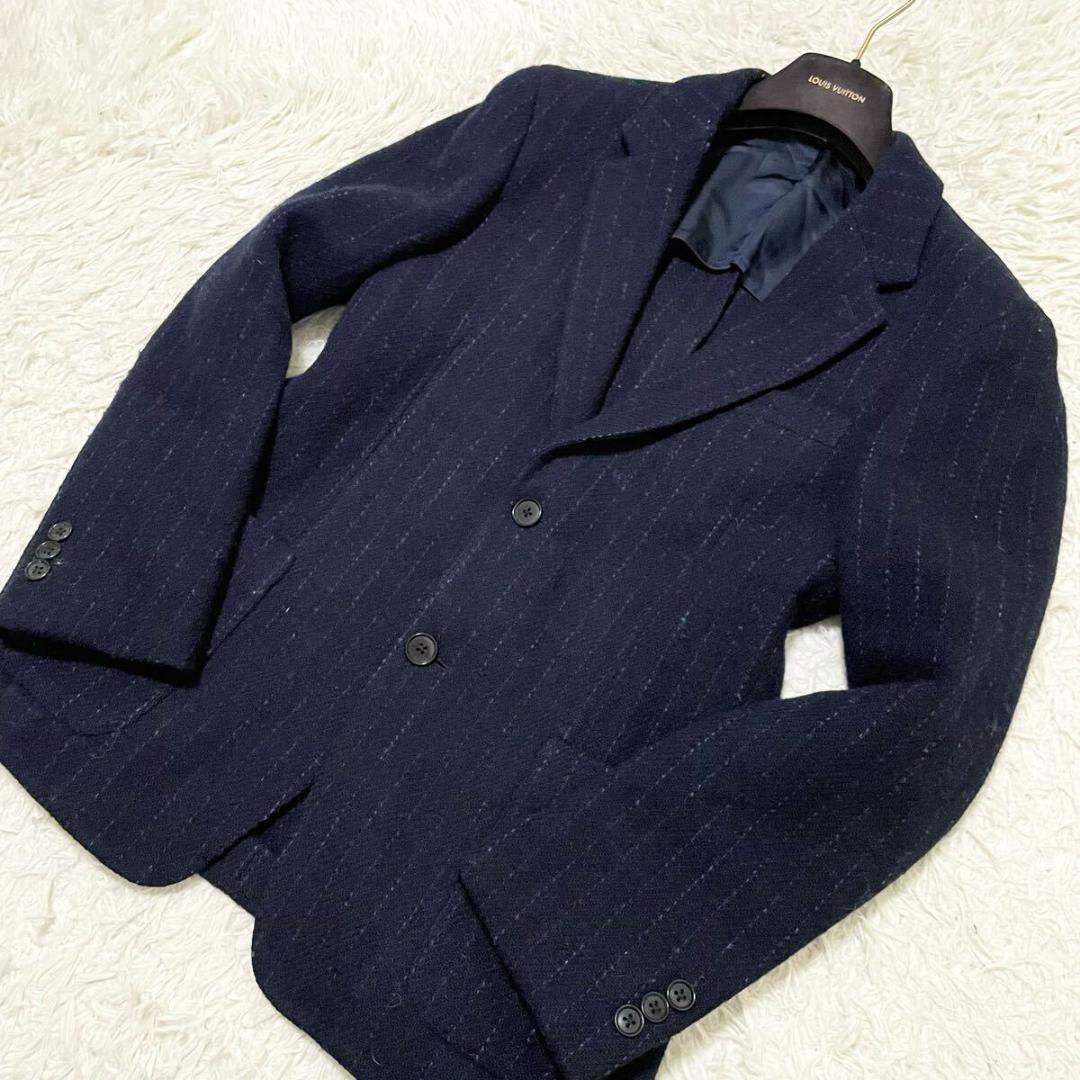 トゥモローランド ハリスツイードコラボ テーラードジャケット ネイビー ML相当