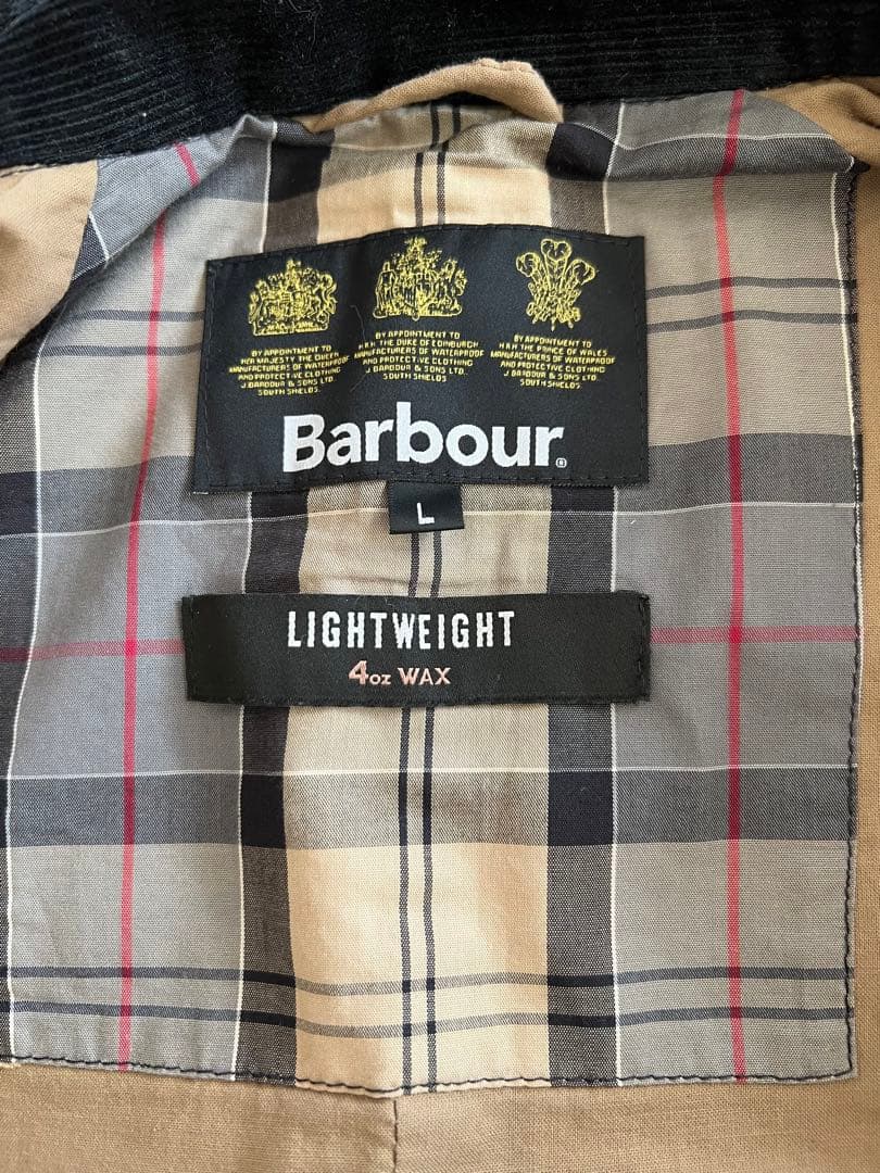 Barbour バブアー LIGHT WEIGHT ジャケット ネイビー L