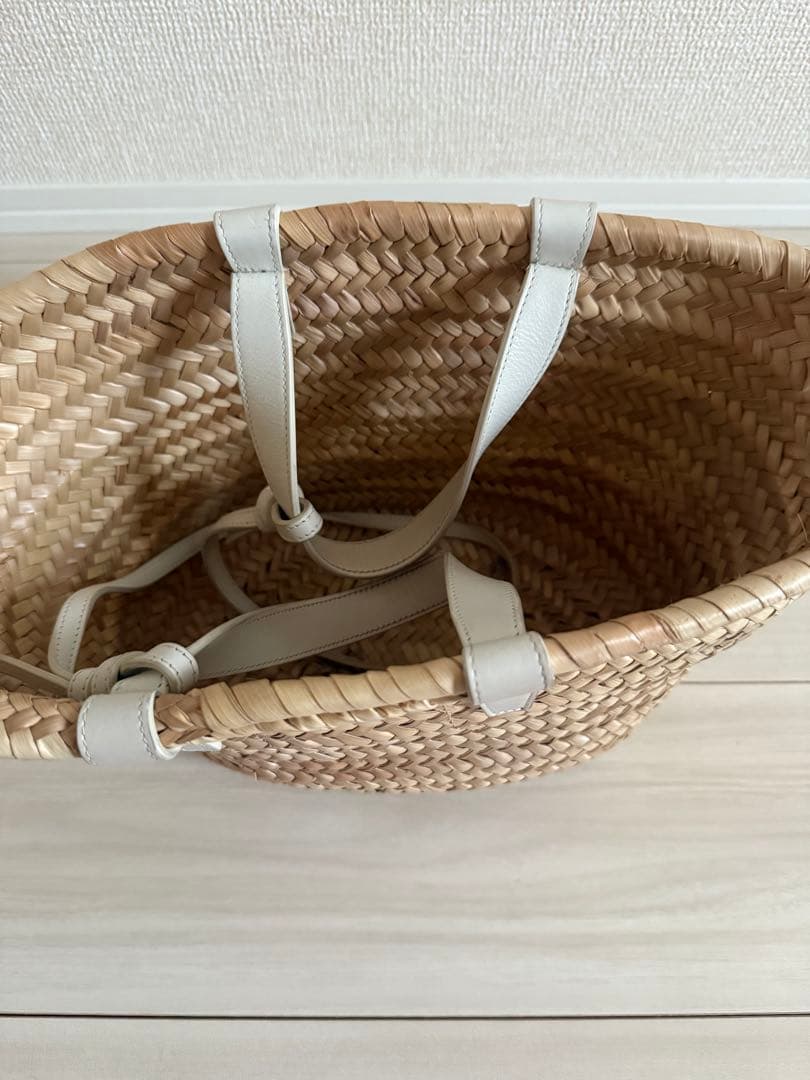 CELINE セリーヌ バスケット 2WAY かごバッグ ホワイト レディース