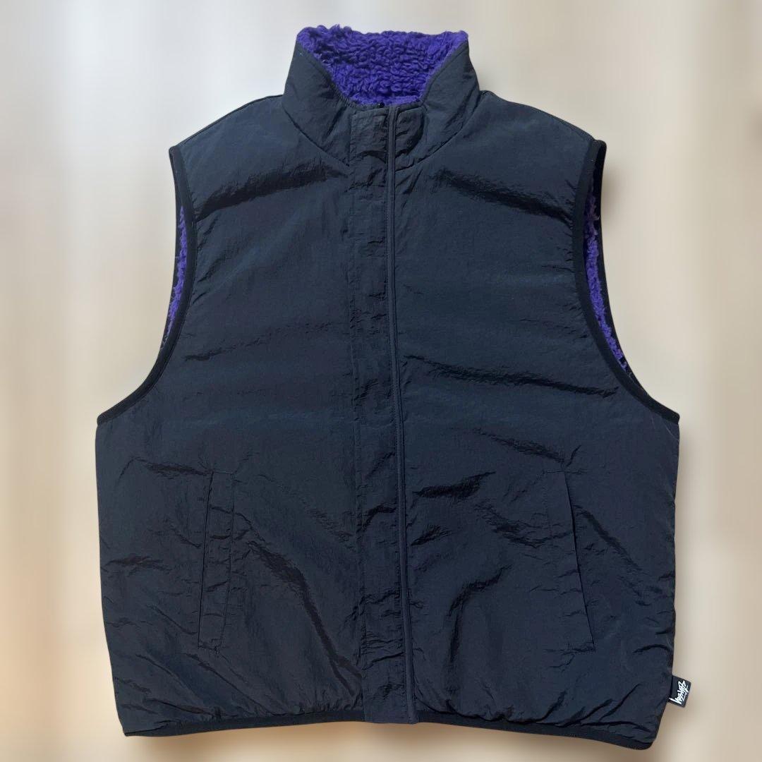 STUSSY / ステューシー リバーシブル ナイロン　ボアベスト