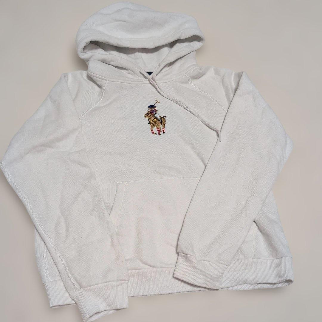 希少✨ラルフローレン　ポロベア　ビッグポニー　ホワイトパーカー M 限定　完売