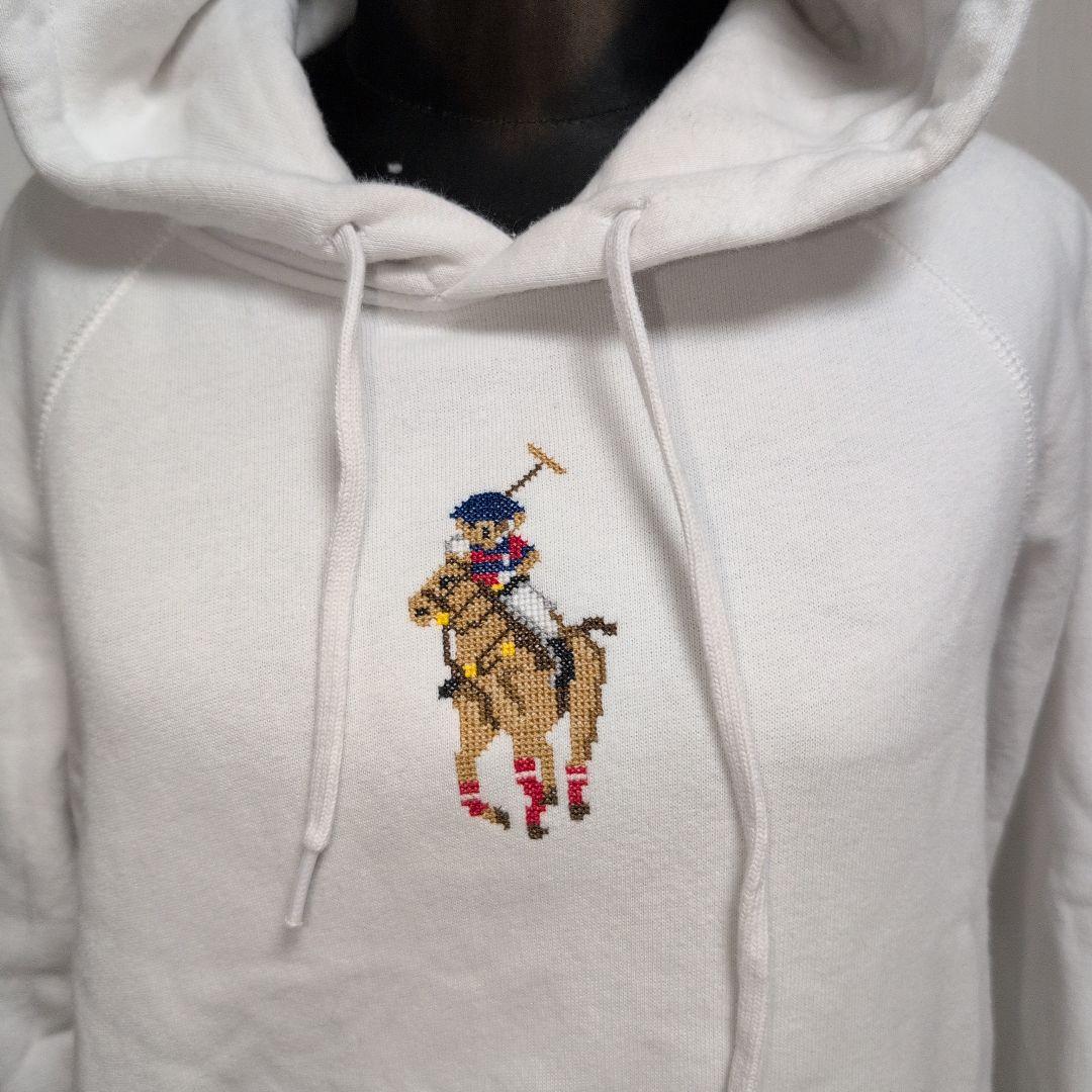 希少✨ラルフローレン　ポロベア　ビッグポニー　ホワイトパーカー M 限定　完売