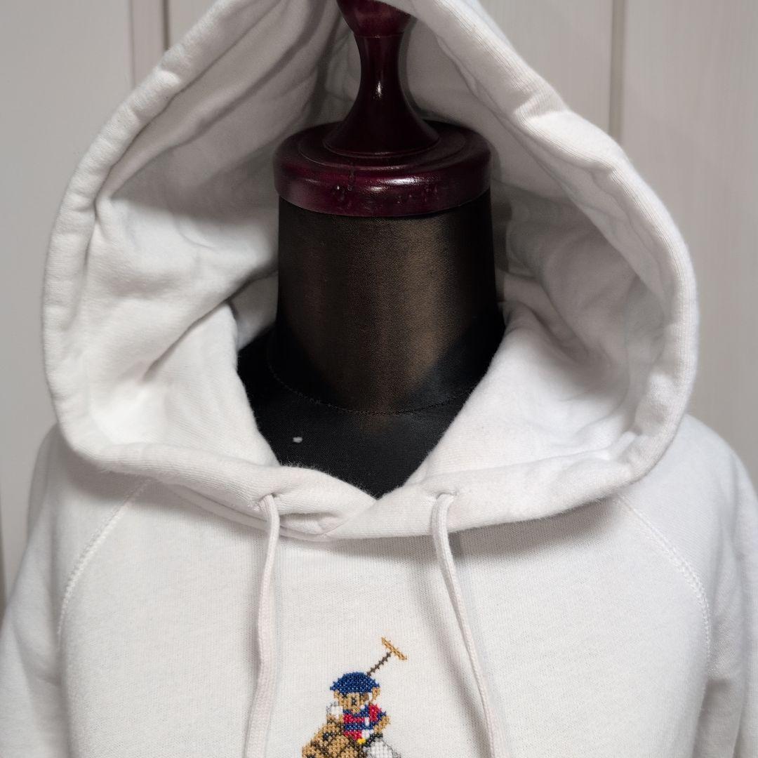 希少✨ラルフローレン　ポロベア　ビッグポニー　ホワイトパーカー M 限定　完売