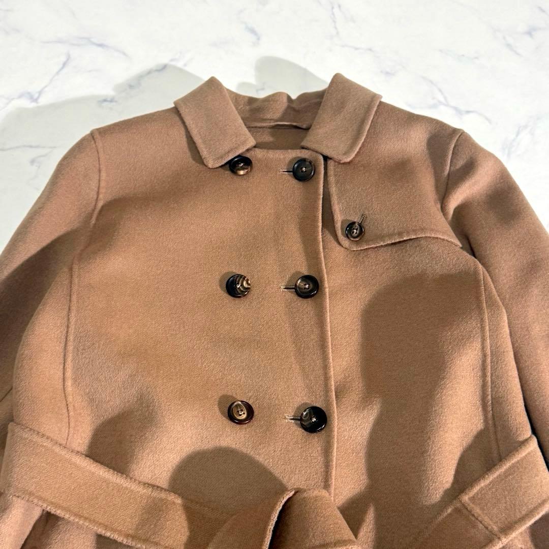 極美品　Max Mara クチートアマーノ　アンゴラコート　キャメル