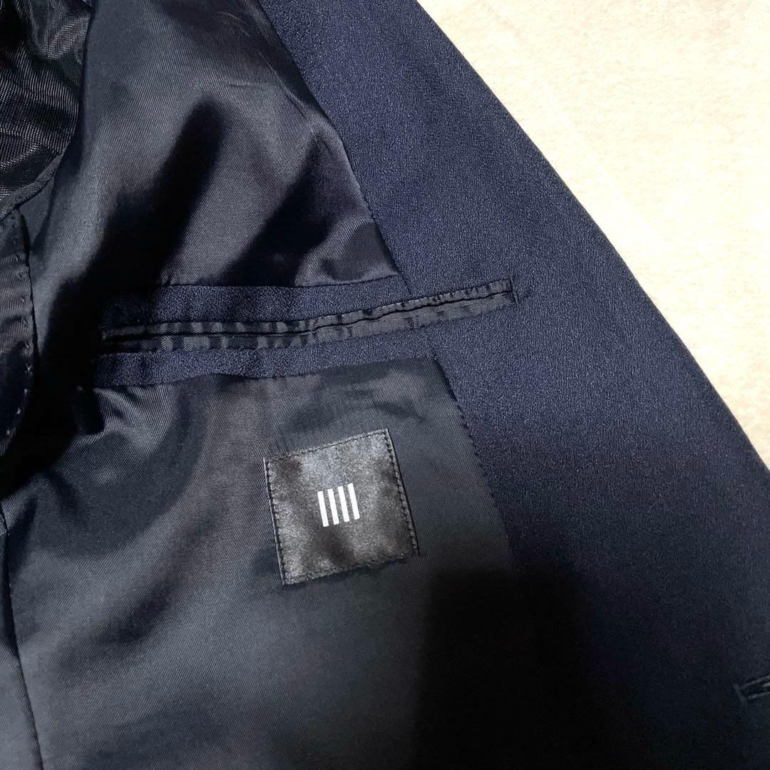 【美品】スーツセレクト　A6 ネイビー 3ピースビジネススーツ