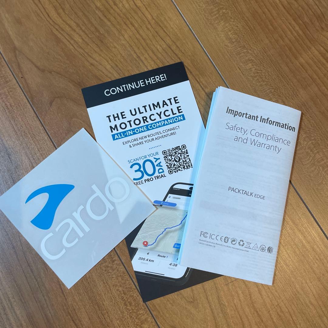 Cardo Packtalk Edge Duo Bluetoothヘッドセット