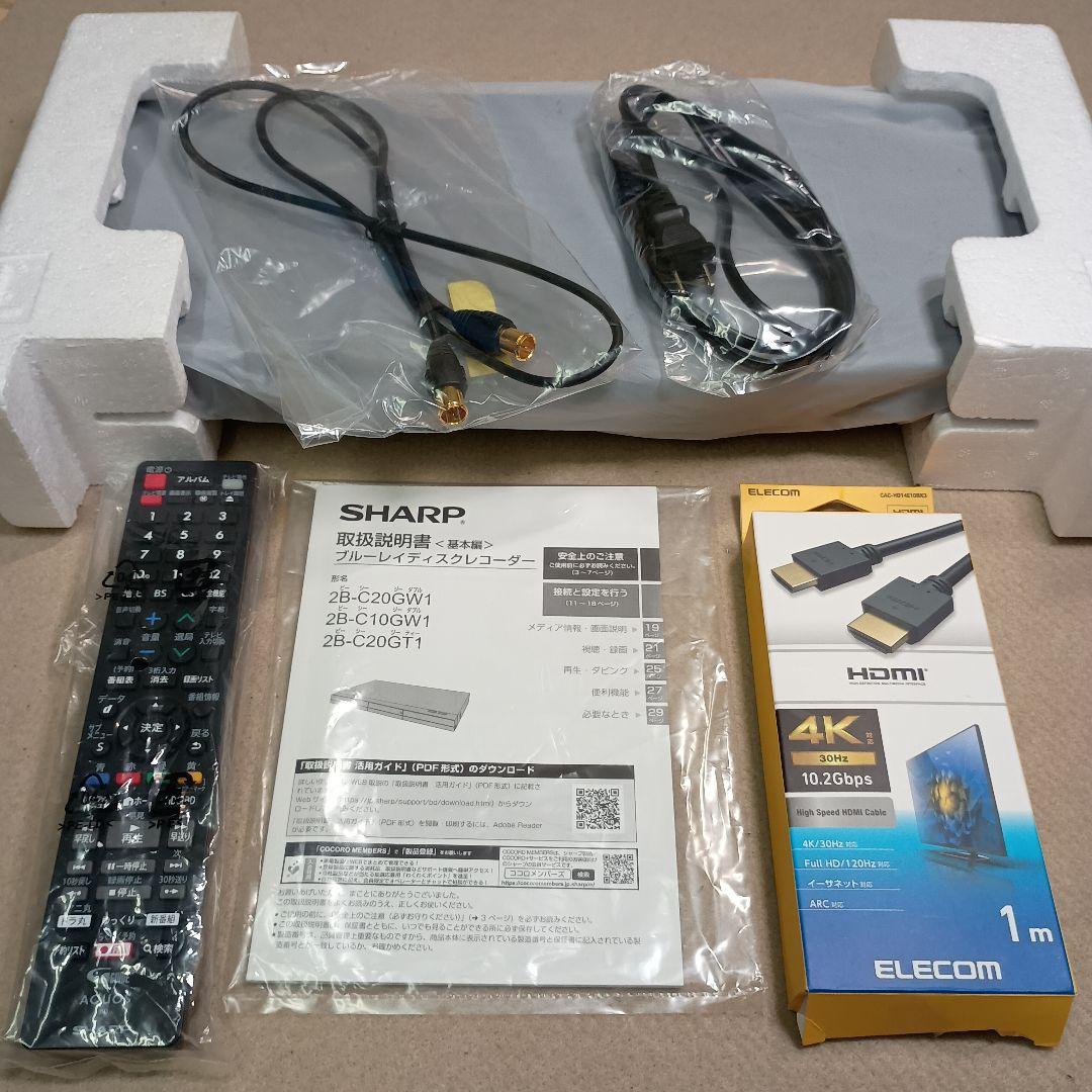 【2025年製】SHARP ブルーレイディスクレコーダー 2B-C10GW1