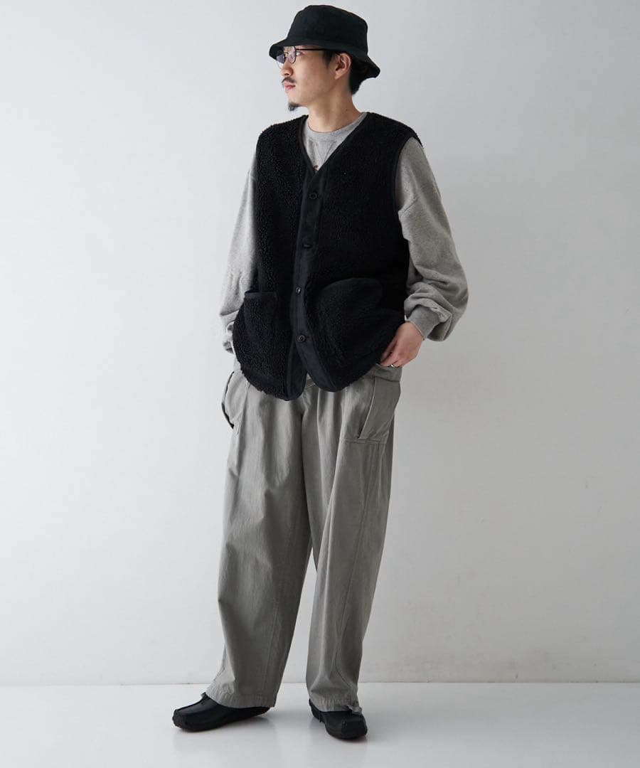 【新品】nest robe CONFECT. ウールコットンパイルボアベスト