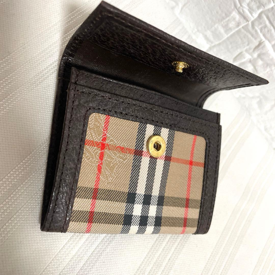 未使用品 バーバリー 小銭入れ ケース シャドーホース ノバチェック