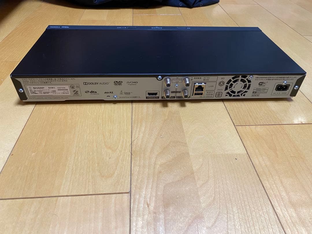 AQUOS ブルーレイディスクレコーダー 2B-C10DW1 1TB