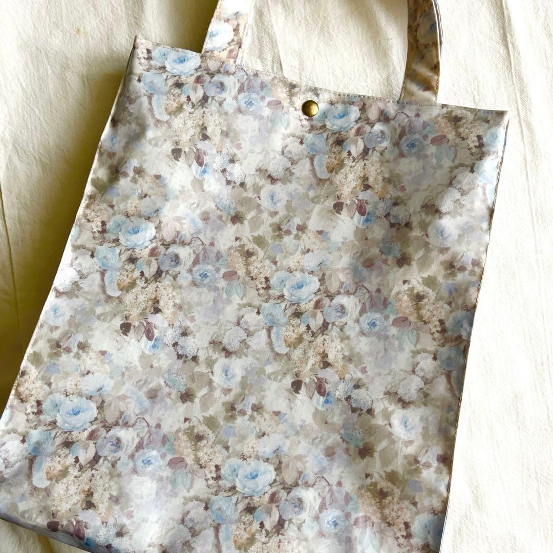 専用　リバティプリント　ラミネート　スクエアバッグ　ハムステッドサマー