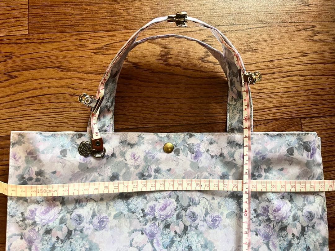 専用　リバティプリント　ラミネート　スクエアバッグ　ハムステッドサマー