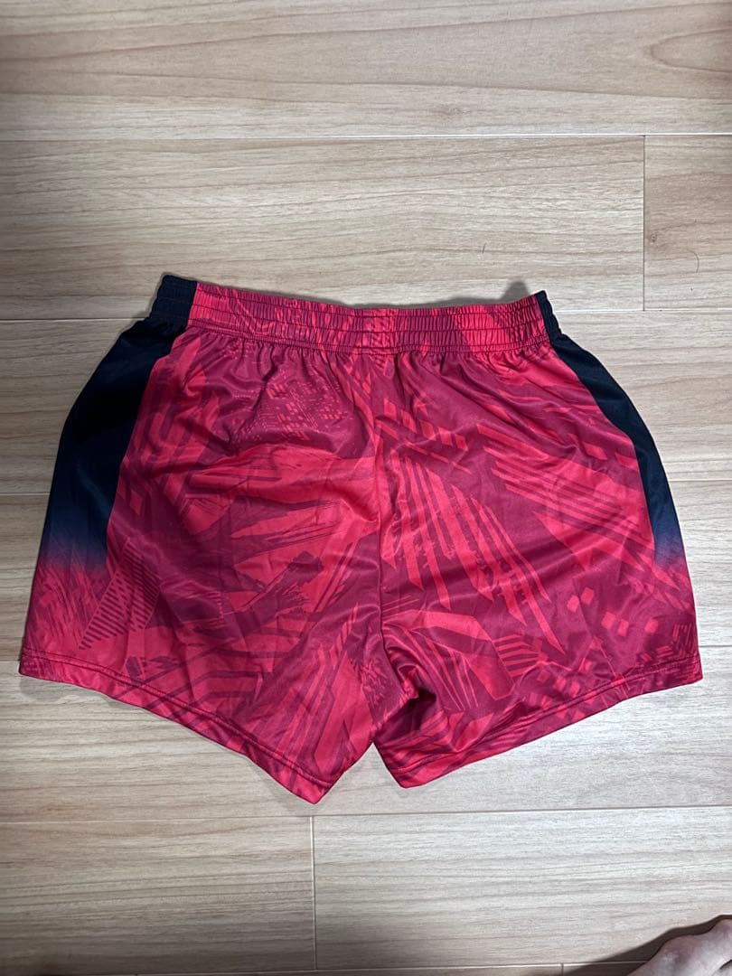 Mizuno バレーボールパンツ 2XL レッド/ブラック