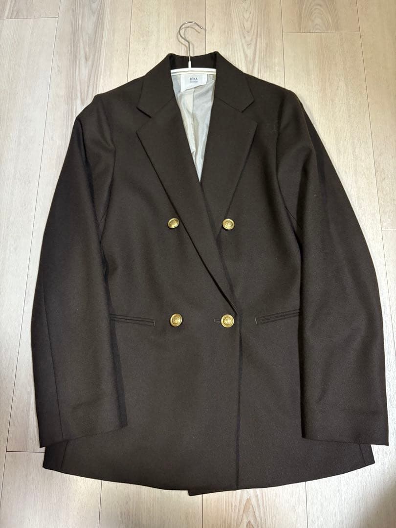 ⚠️値下げ【美品】IENAラブークル　フラノウールW前ジャケット38サイズ