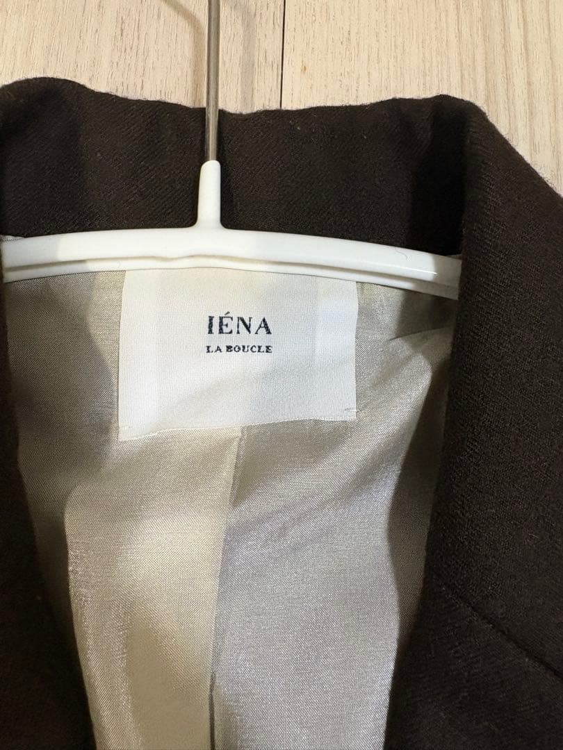 ⚠️値下げ【美品】IENAラブークル　フラノウールW前ジャケット38サイズ