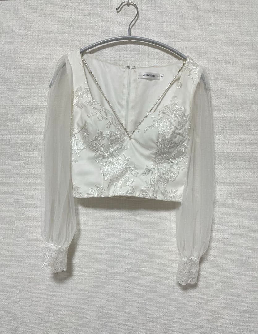 【Jewels】 刺繍レースセットアップドレス S