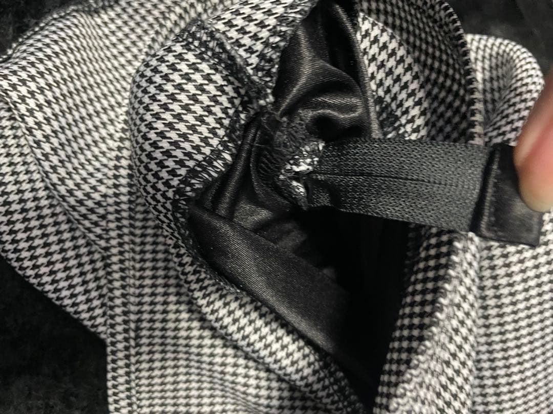 ♩ページ LIZLISA 2連リボンベルトスカパン 千鳥柄 スカート