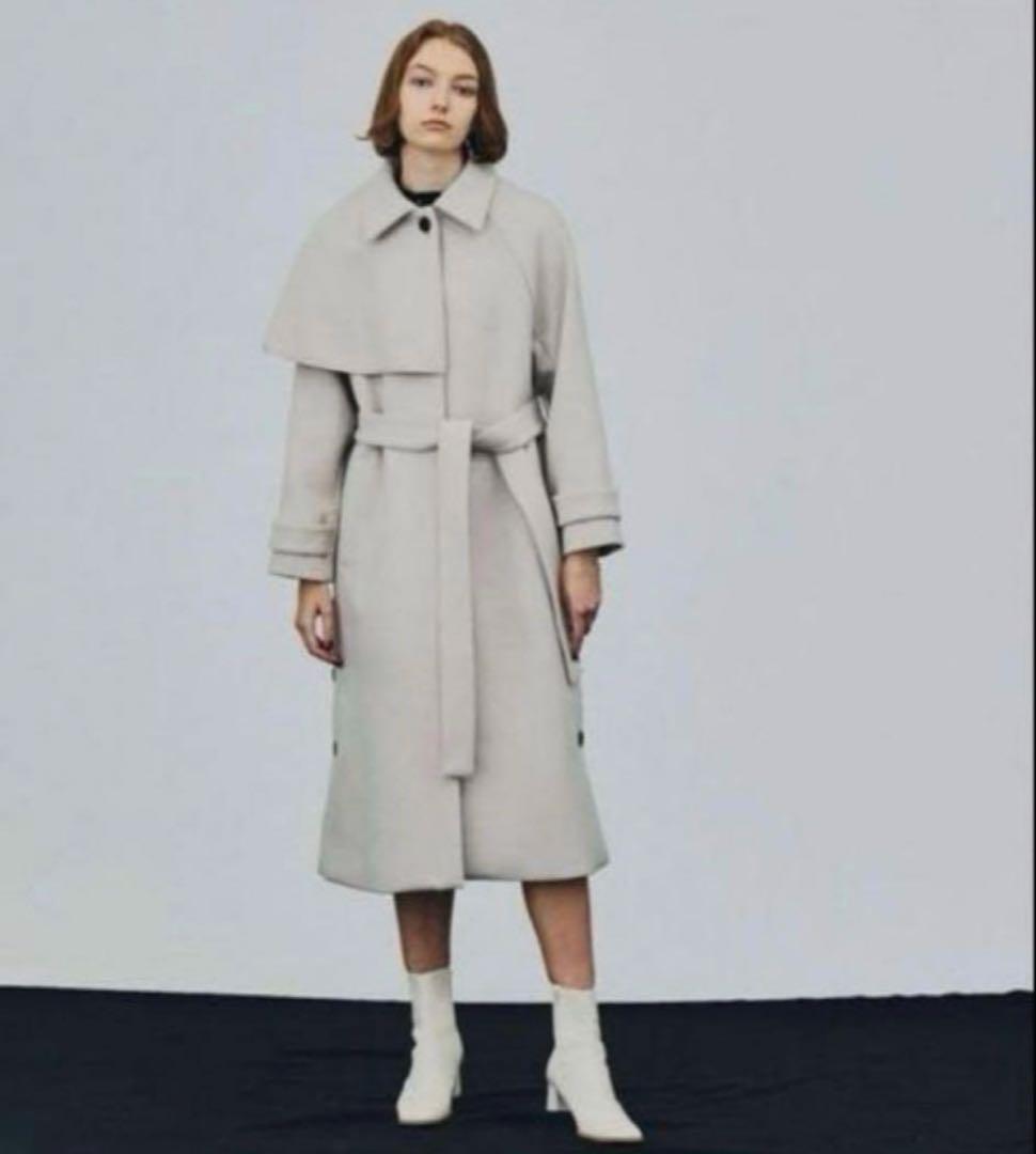 【極美品】完売品✨️ユナイテッドトウキョウ ハーフ ケープ ステン コート ウール