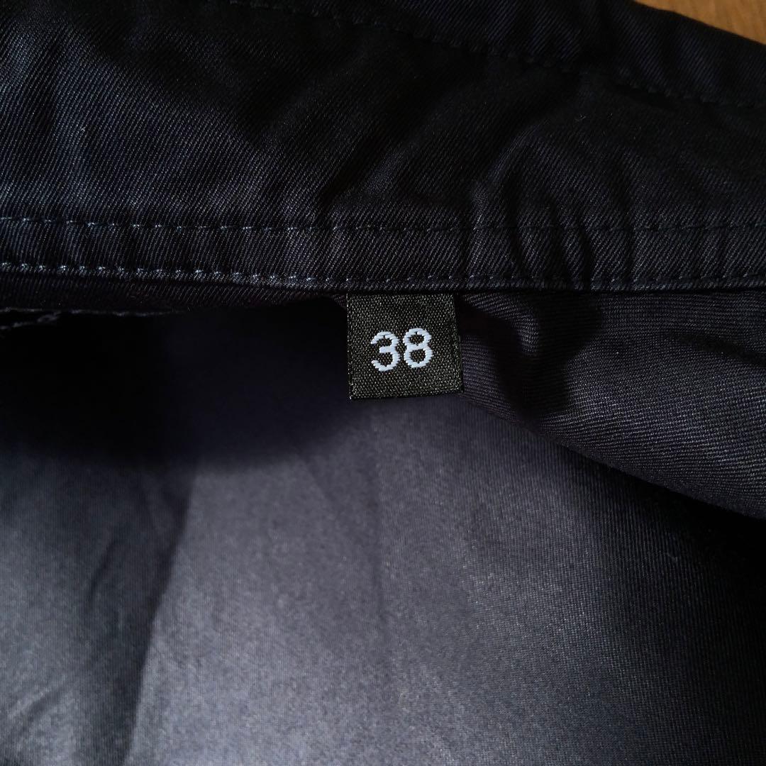極美品 GRENFELLグレンフェル シャツジャケット38英国製ネイビー 山タグ