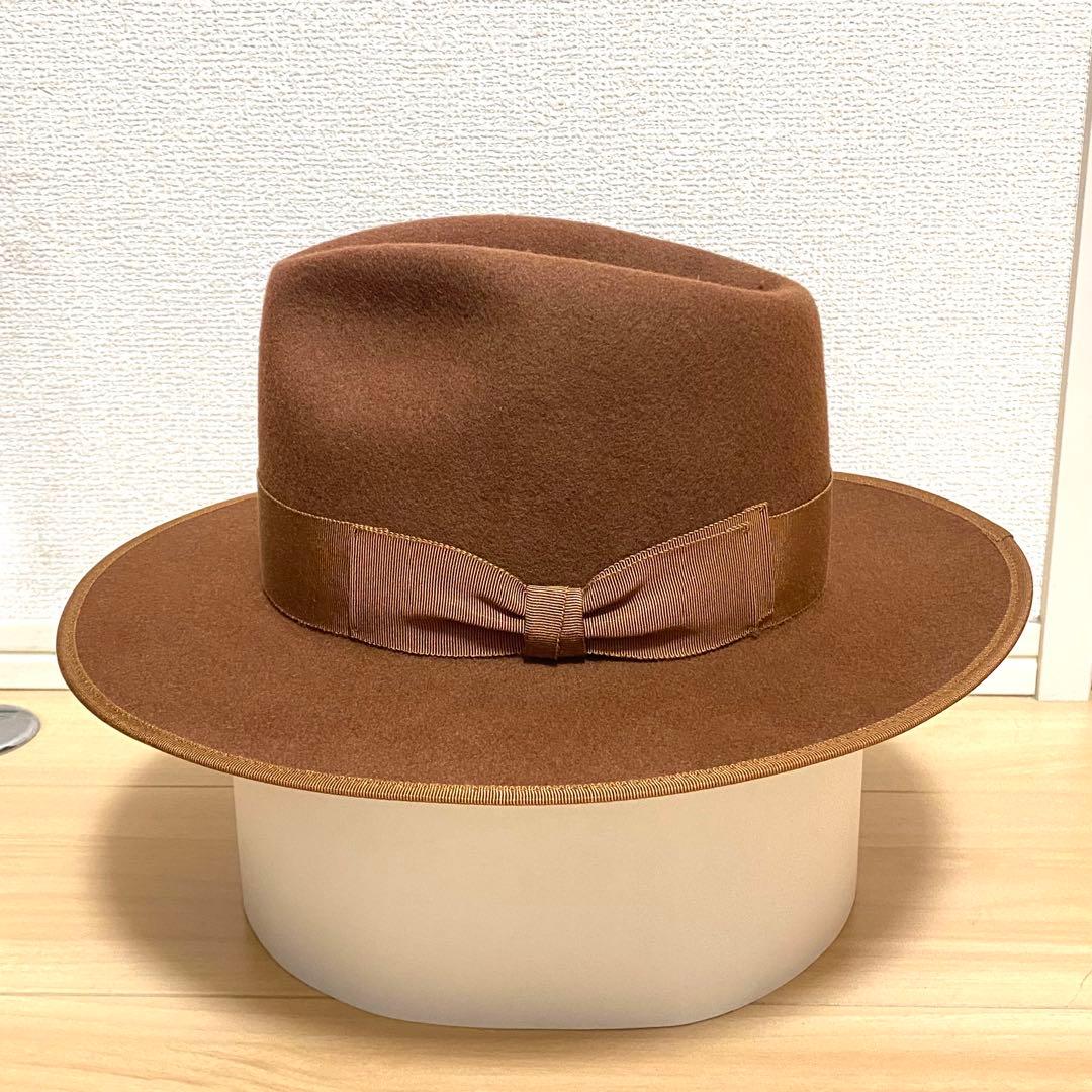 [美品激レア]OLD CROW GLAD HAND中折れハット茶色M