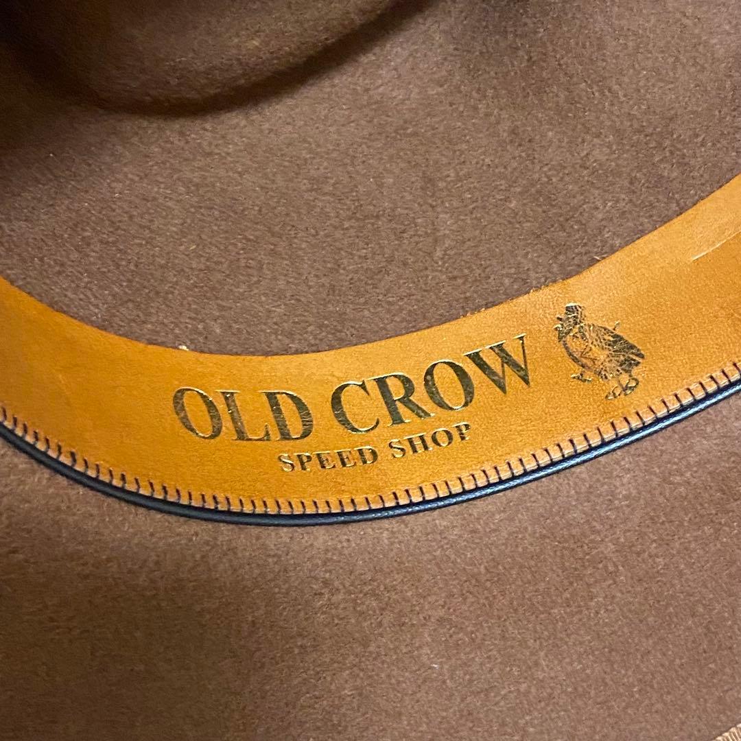 [美品激レア]OLD CROW GLAD HAND中折れハット茶色M