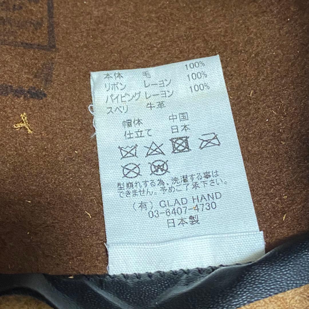 [美品激レア]OLD CROW GLAD HAND中折れハット茶色M