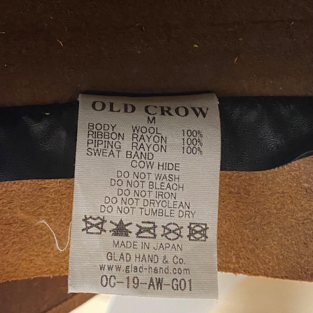 [美品激レア]OLD CROW GLAD HAND中折れハット茶色M