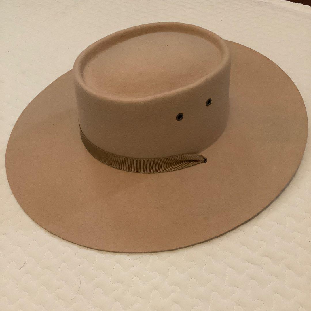 La Maison de Lyllis ベージュフェルトハット 57cm