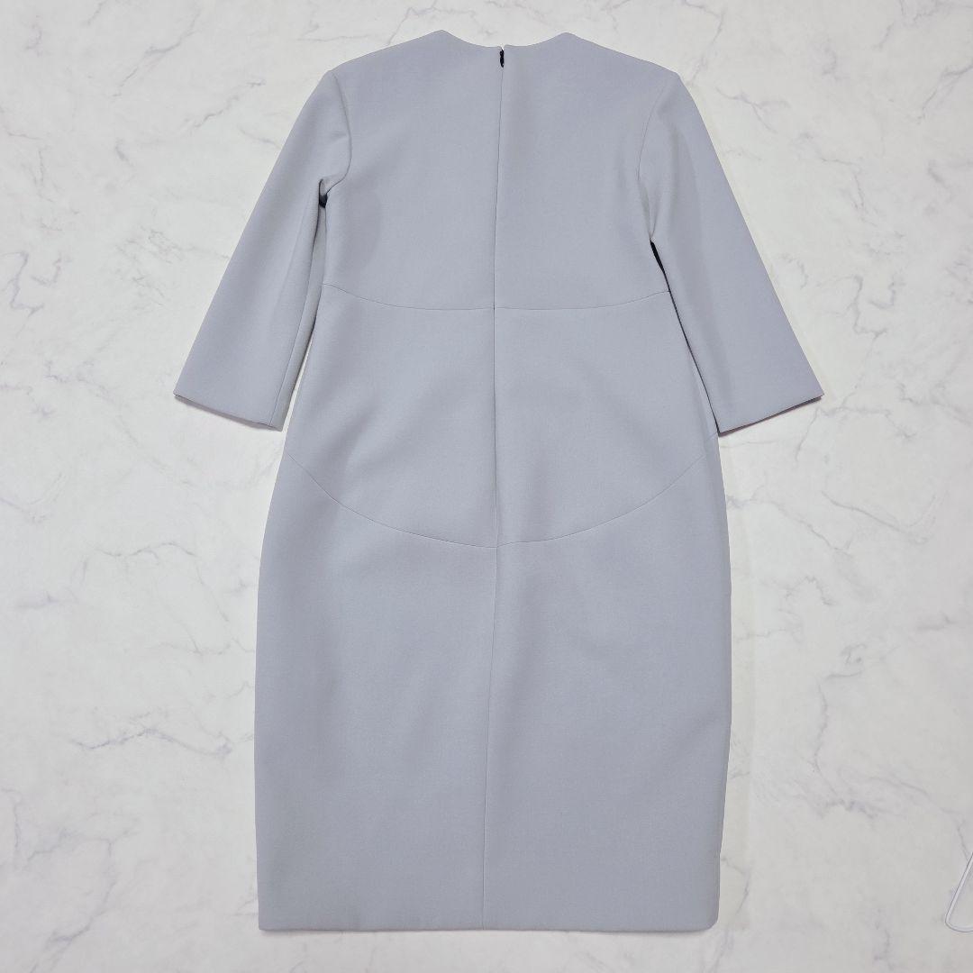 希少色✨ヨーコチャン YOKOCHAN 七分丈パールワンピース サックスブルー