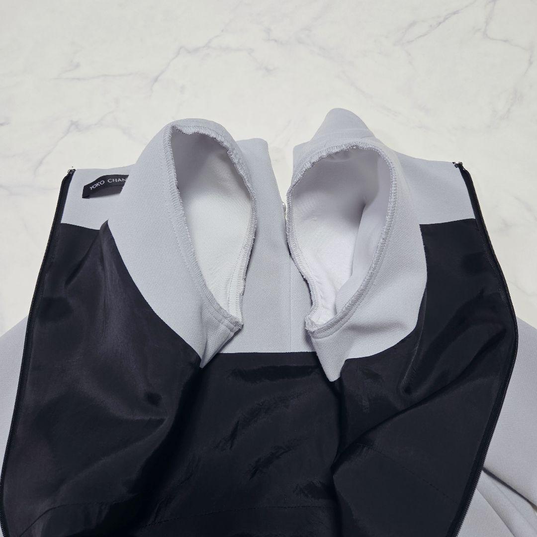 希少色✨ヨーコチャン YOKOCHAN 七分丈パールワンピース サックスブルー