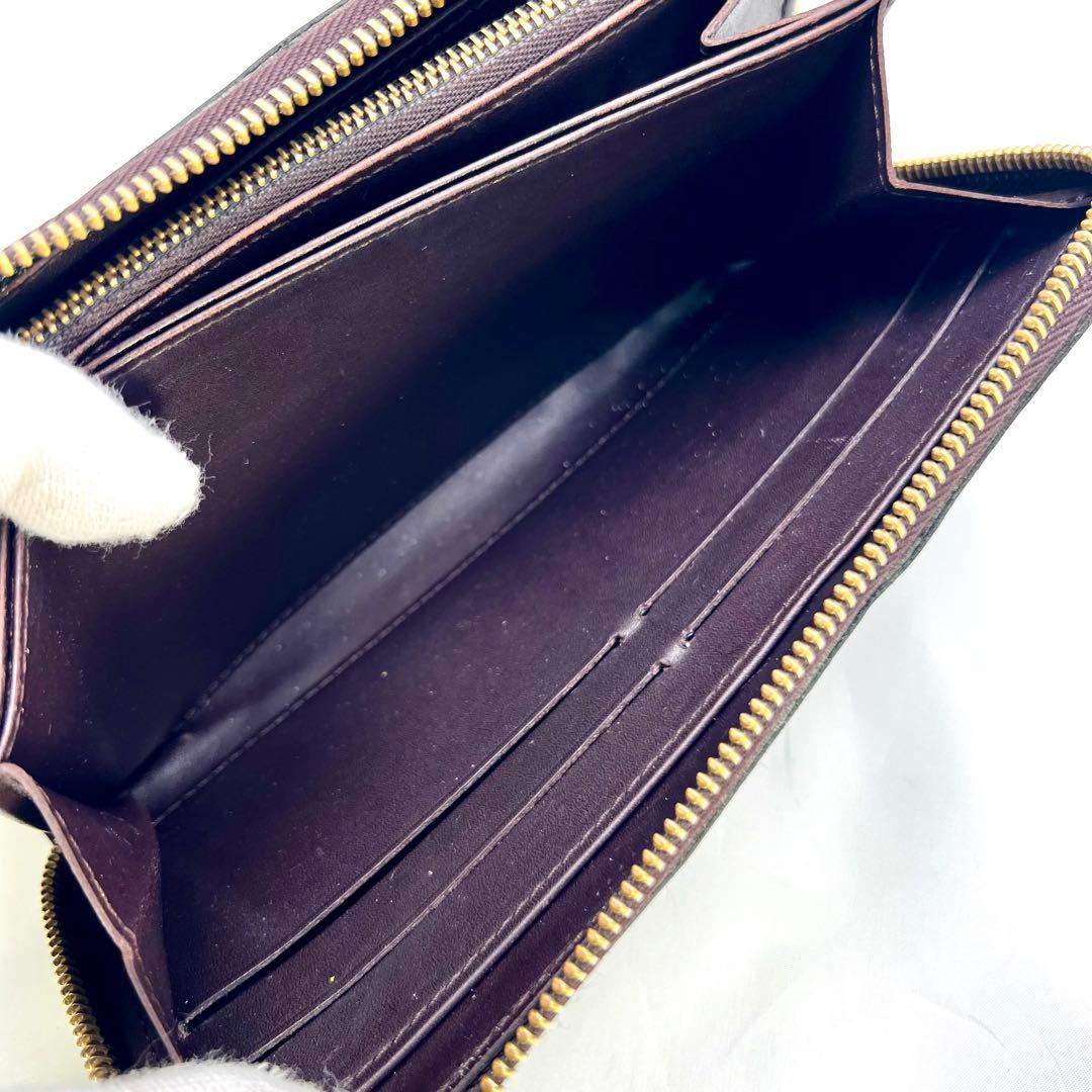 ルイヴィトン ヴェルニ アマラント ジッピーウォレット モノグラム M93522