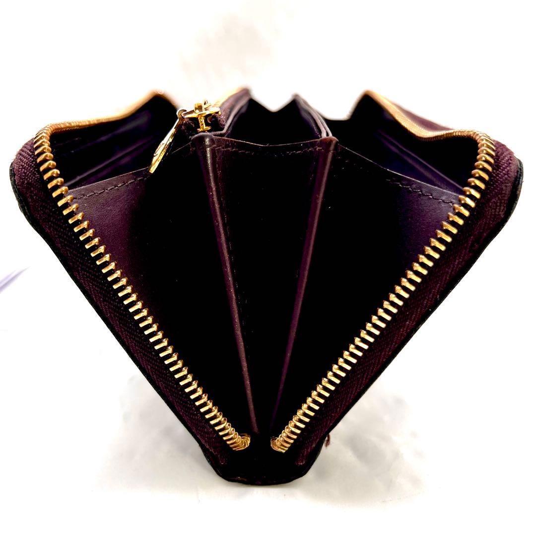 ルイヴィトン ヴェルニ アマラント ジッピーウォレット モノグラム M93522