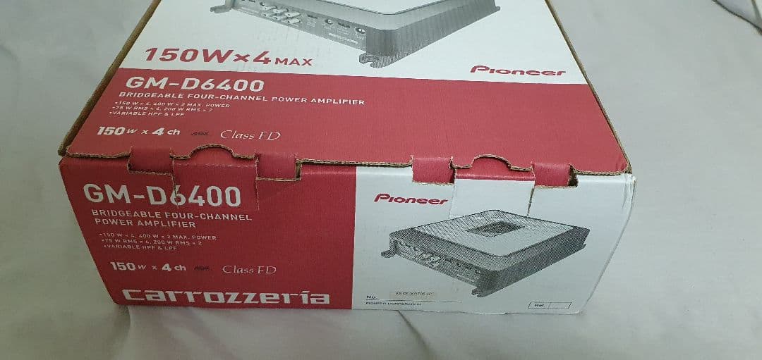 マ*シ様 パイオニア カロッツェリア GM-D6400 4チャンネルアンプ
