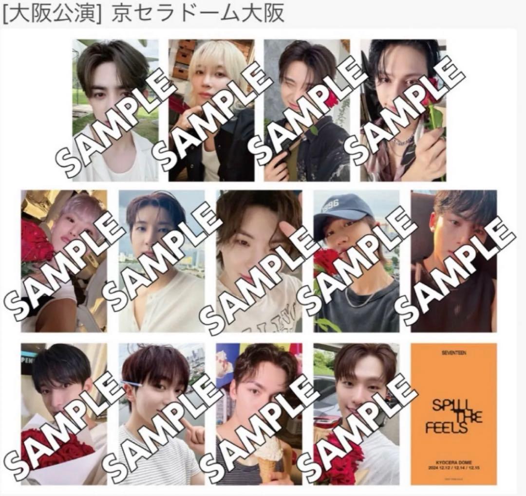 SEVENTEEN SPILL THE FEELS トレカ　大阪　会場限定