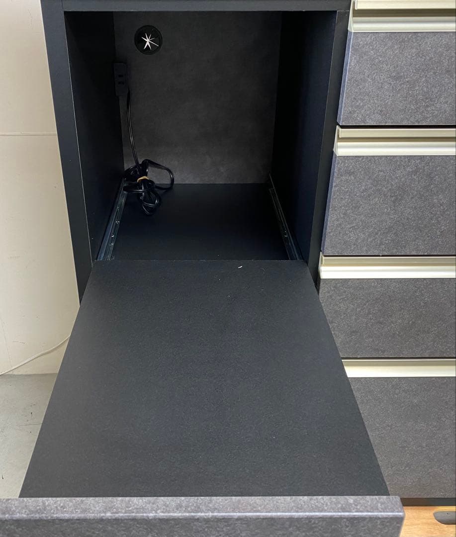 ニトリ キッチンボード ラピス2 BK クローチェ