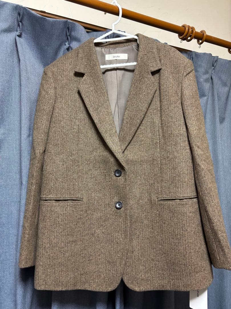 ànuke ヘリンボーンウールジャケット　38