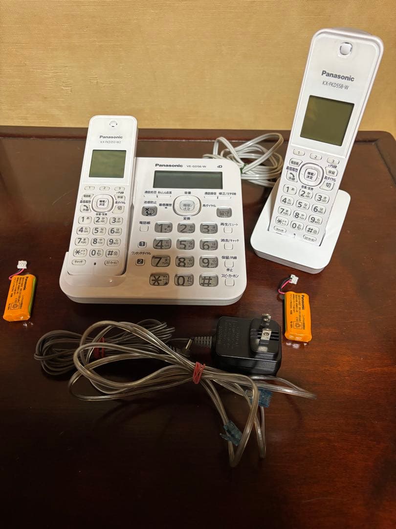 Panasonic パナソニック　コードレス電話機　VE-GD56-W