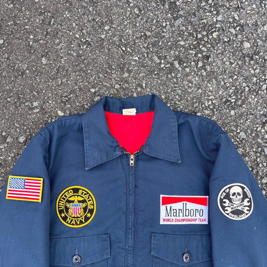 超希少カスタム　70s ワークジャケット　Marlboro × US NAVY